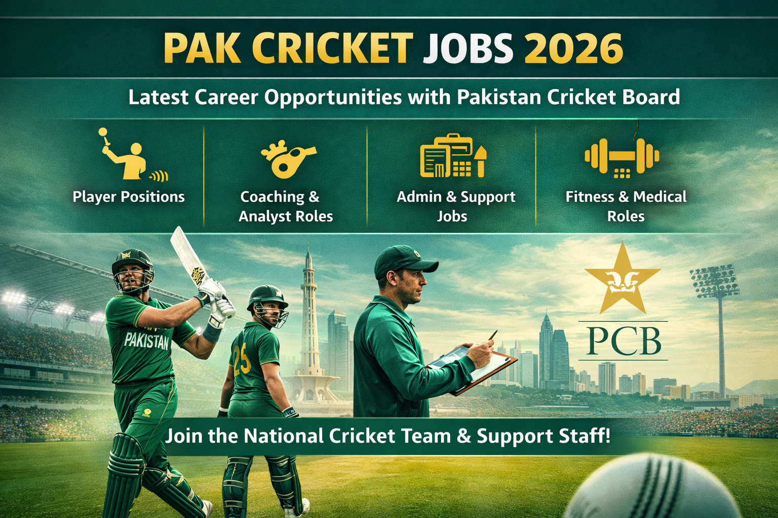 Latest Pakistan Cricket Jobs 2026