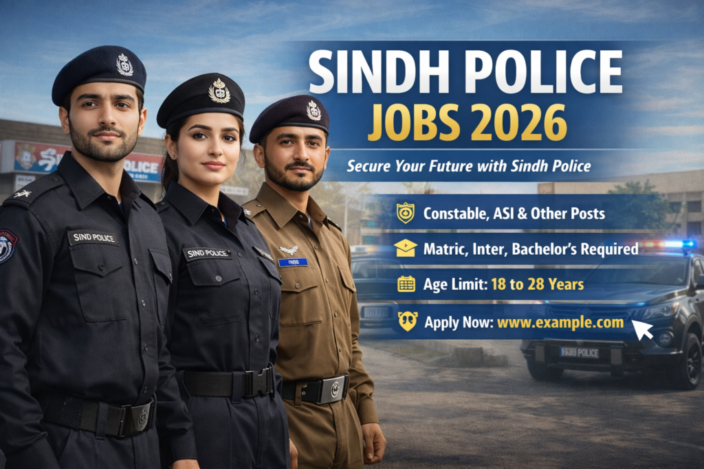 Sindh Police Jobs 2026
