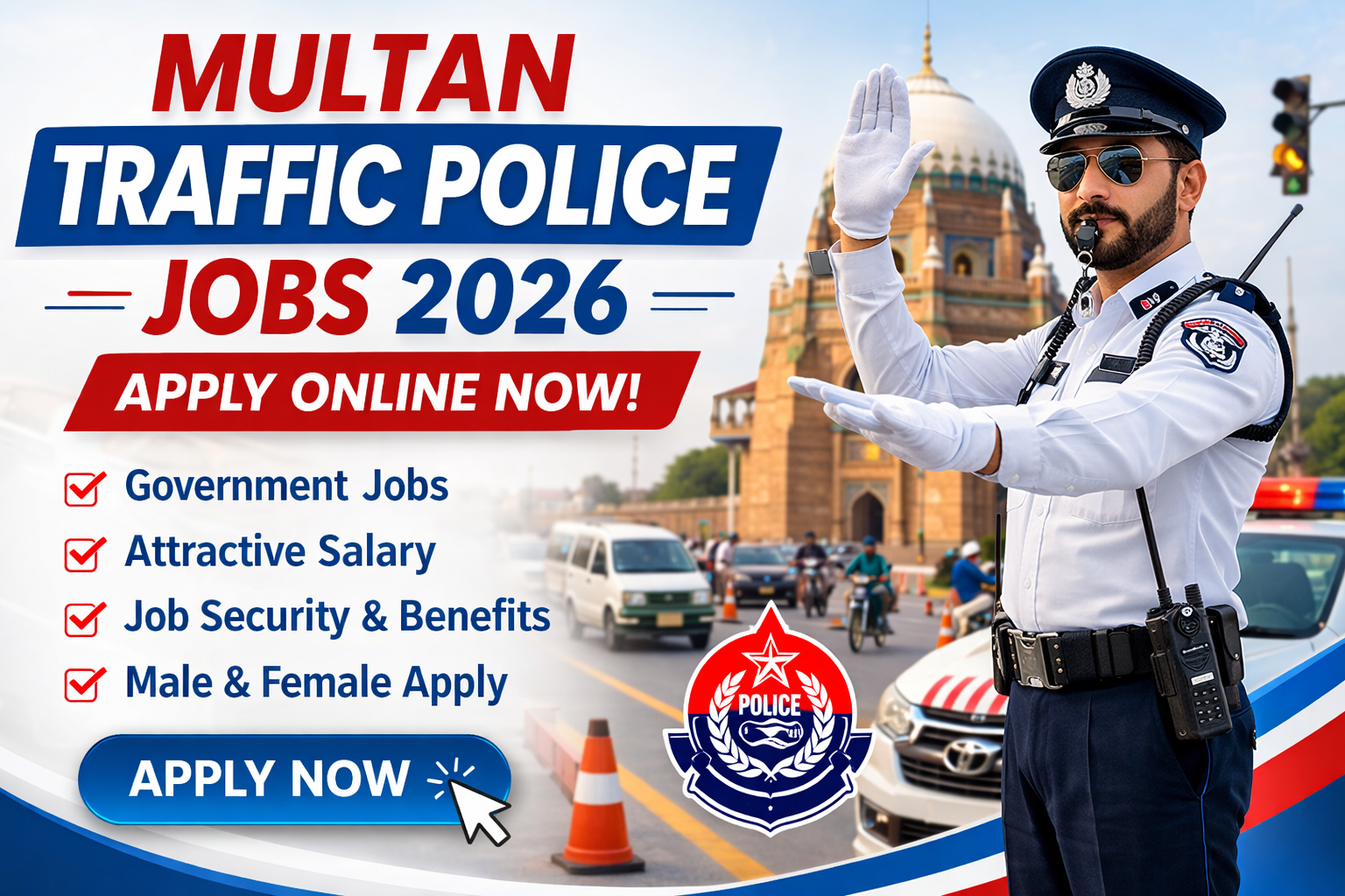 Multan Traffic Police Jobs 2026