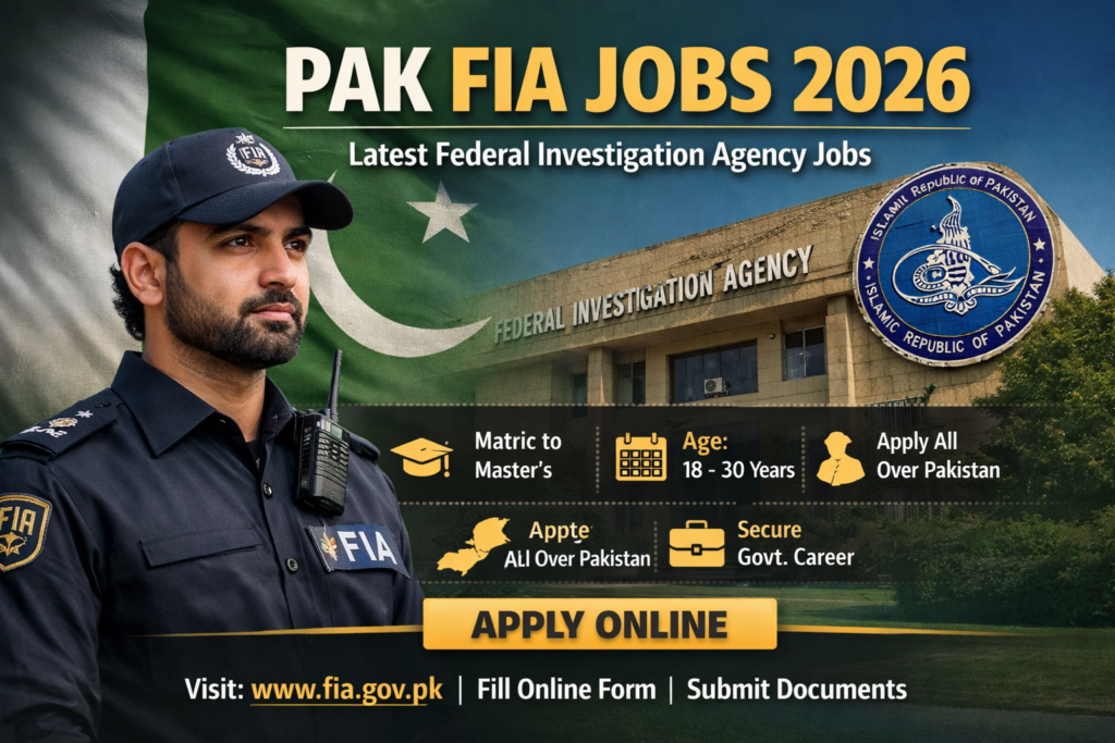 Pak FIA Jobs 2026