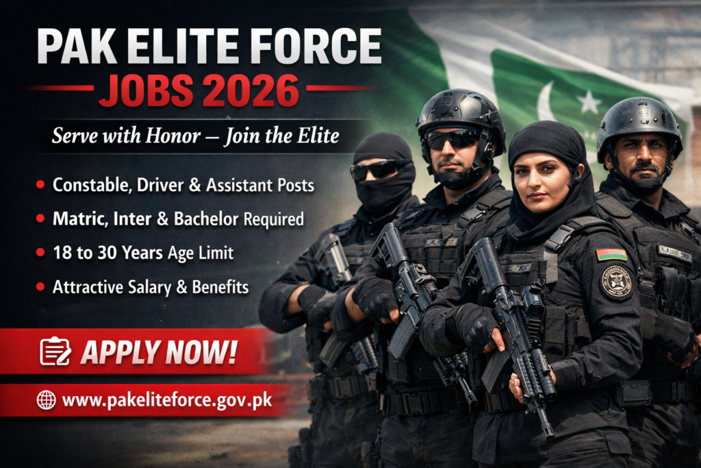 Pak Elite Force Jobs 2026