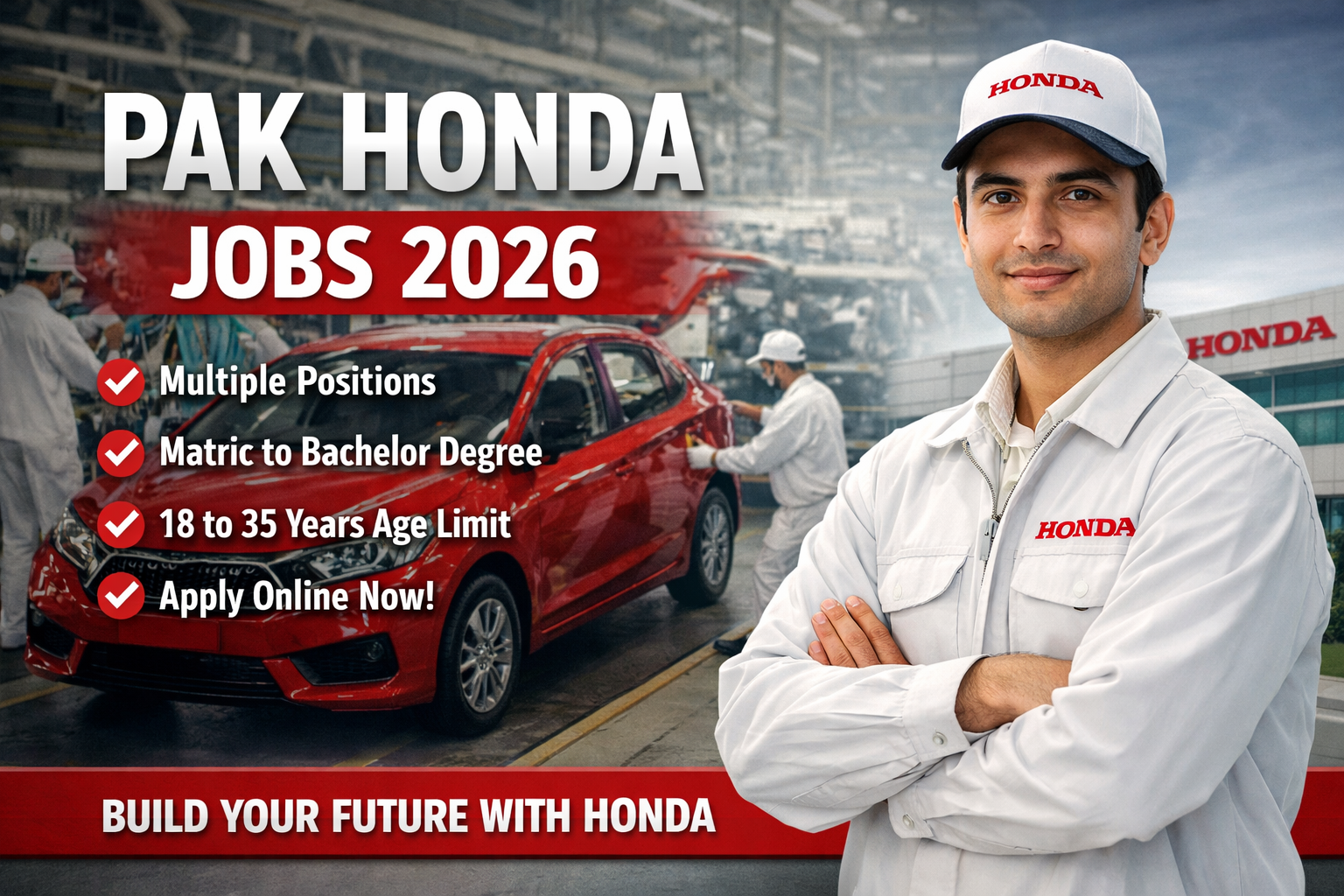 Pak Honda Jobs 2026