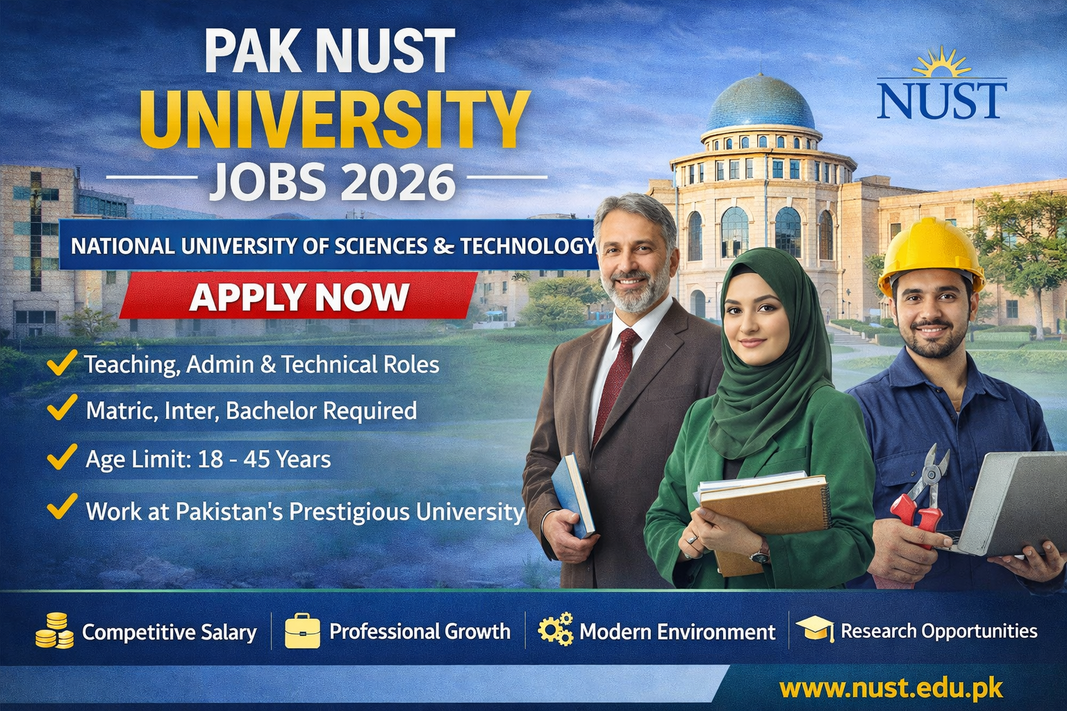 Pak NUST University Jobs 2026