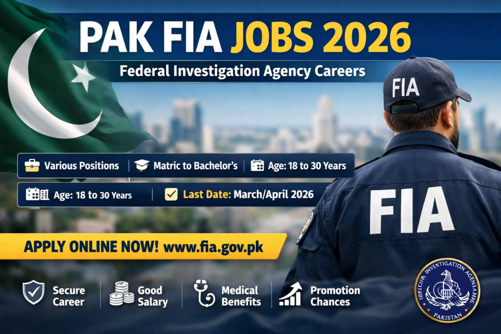 Pak FIA Jobs 2026