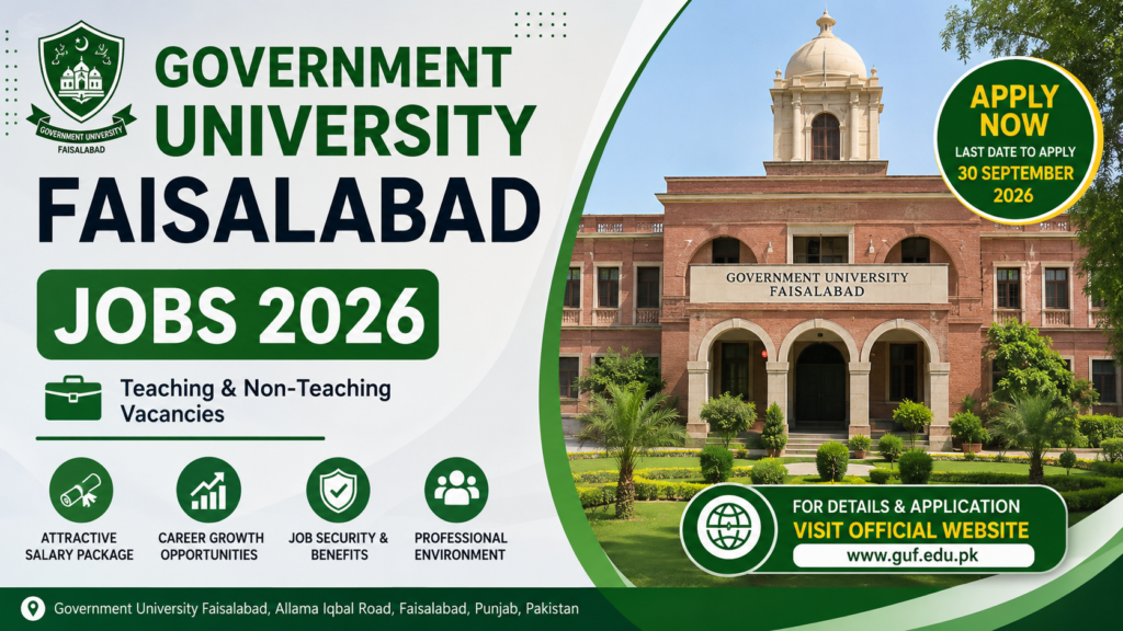 Government University Faisalabad Jobs 2026