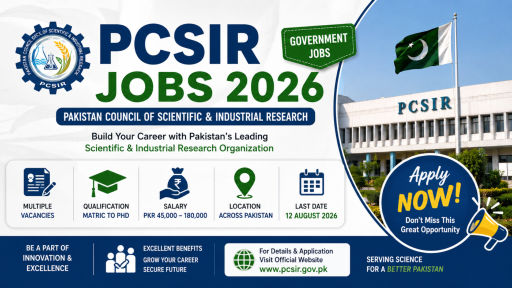 PCSIR Jobs 2026