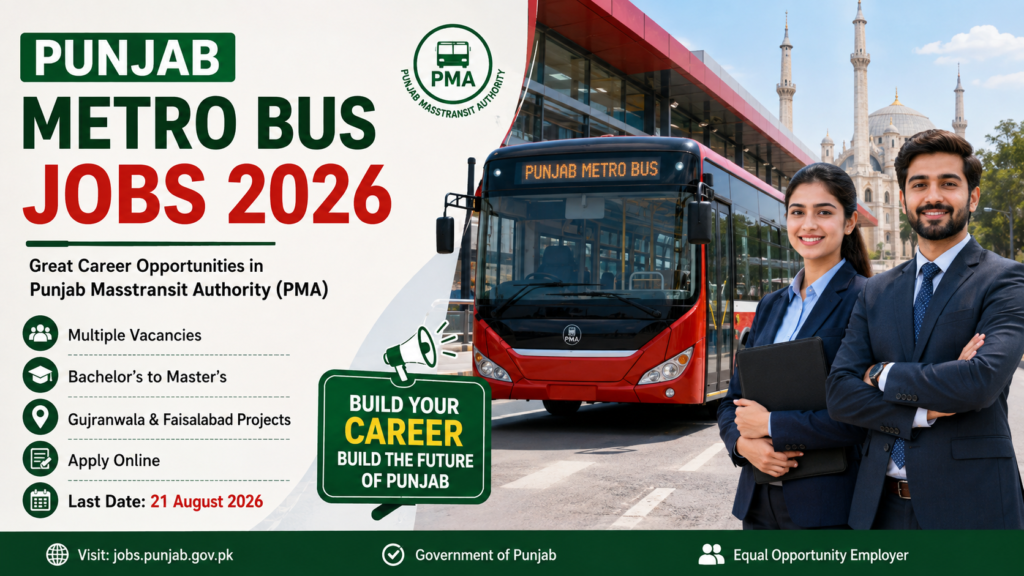 Punjab Metro Bus Jobs 2026
