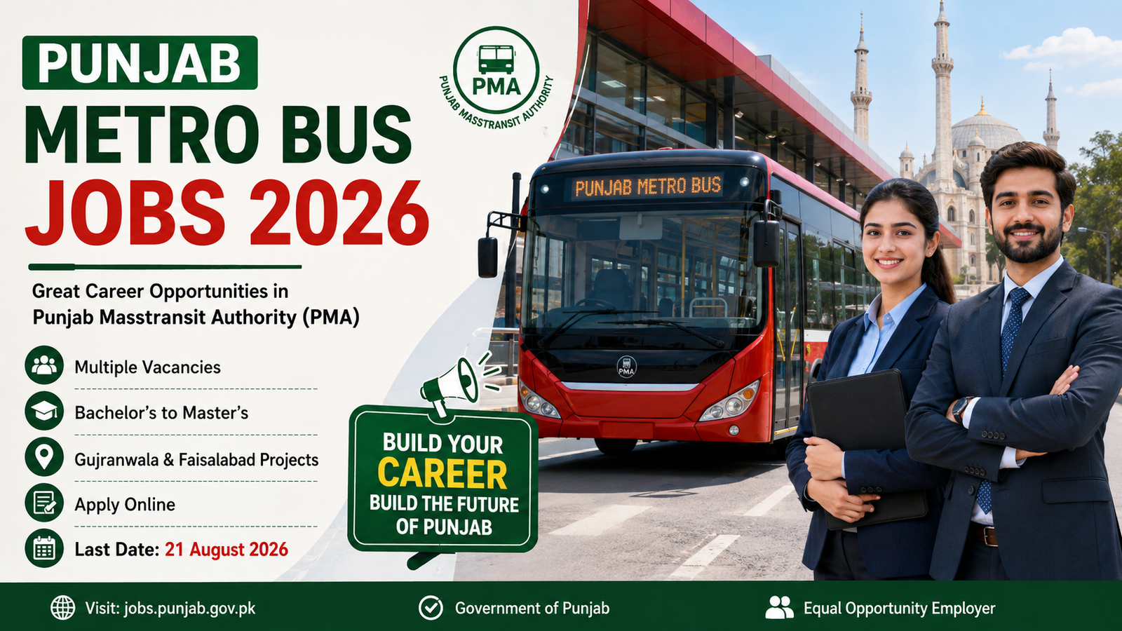 Punjab Metro Bus Jobs 2026