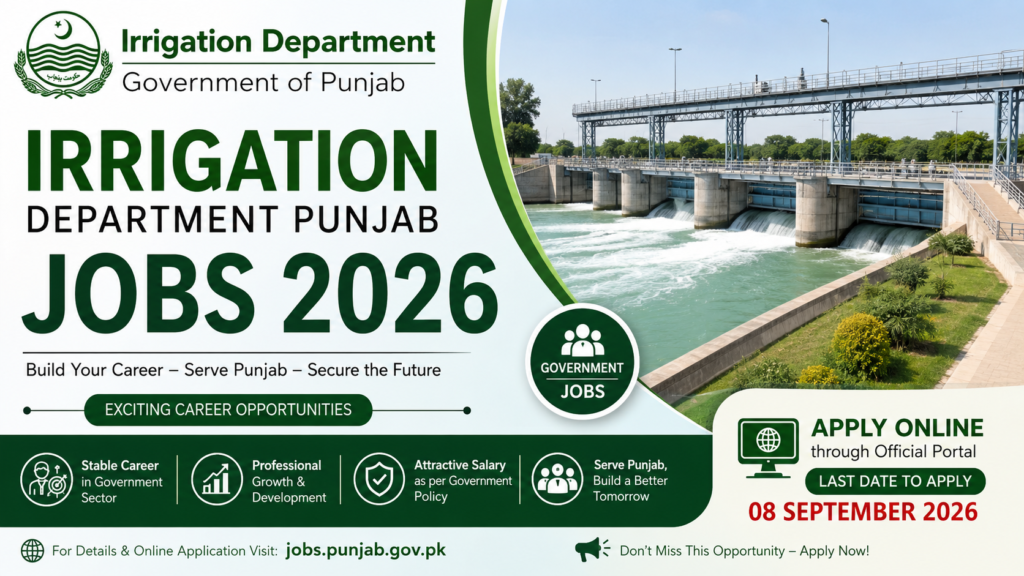 Irrigation Department Punjab Jobs 2026