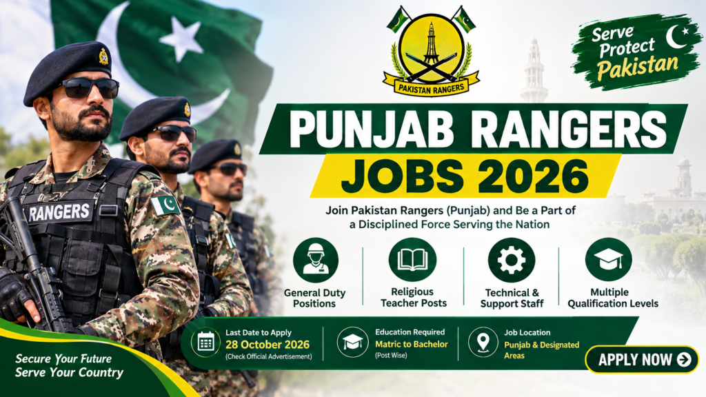 Punjab Rangers Jobs 2026
